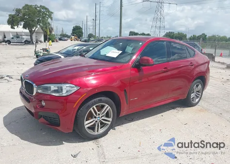 2017 BMW X6 xDrive35I z USA, uszkodzony, nr VIN 5UXKU2C37H0U30178